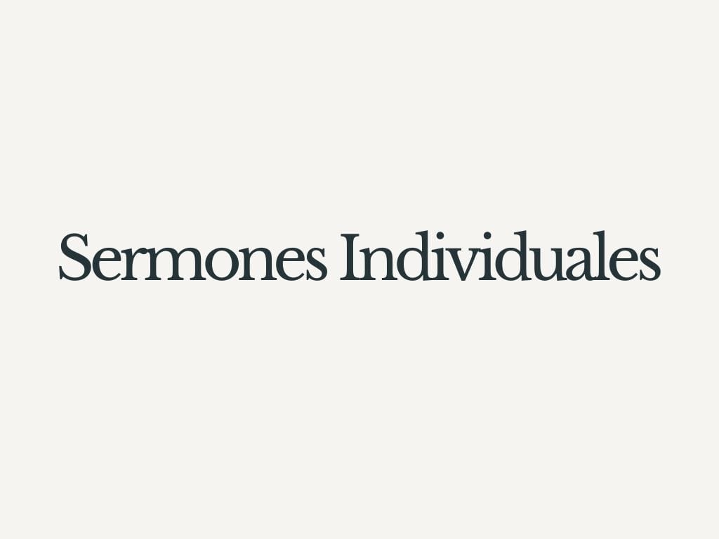 Sermones Individuales